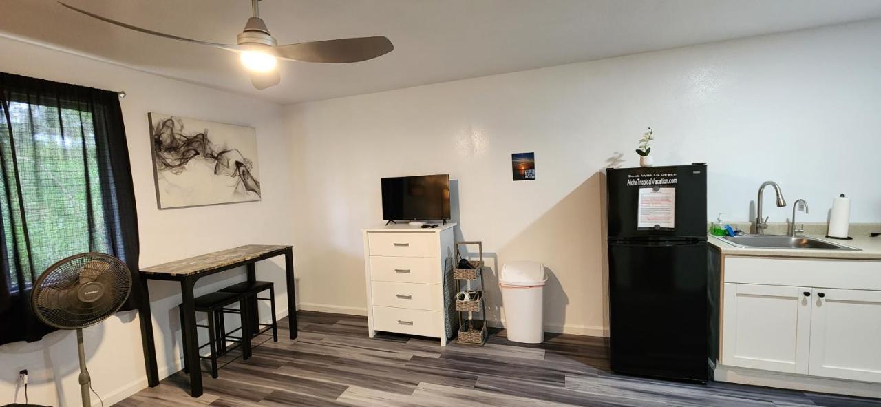#4 New! Cozy Private Studio! Self Checkin Studio Apt Keaau Eksteriør bilde